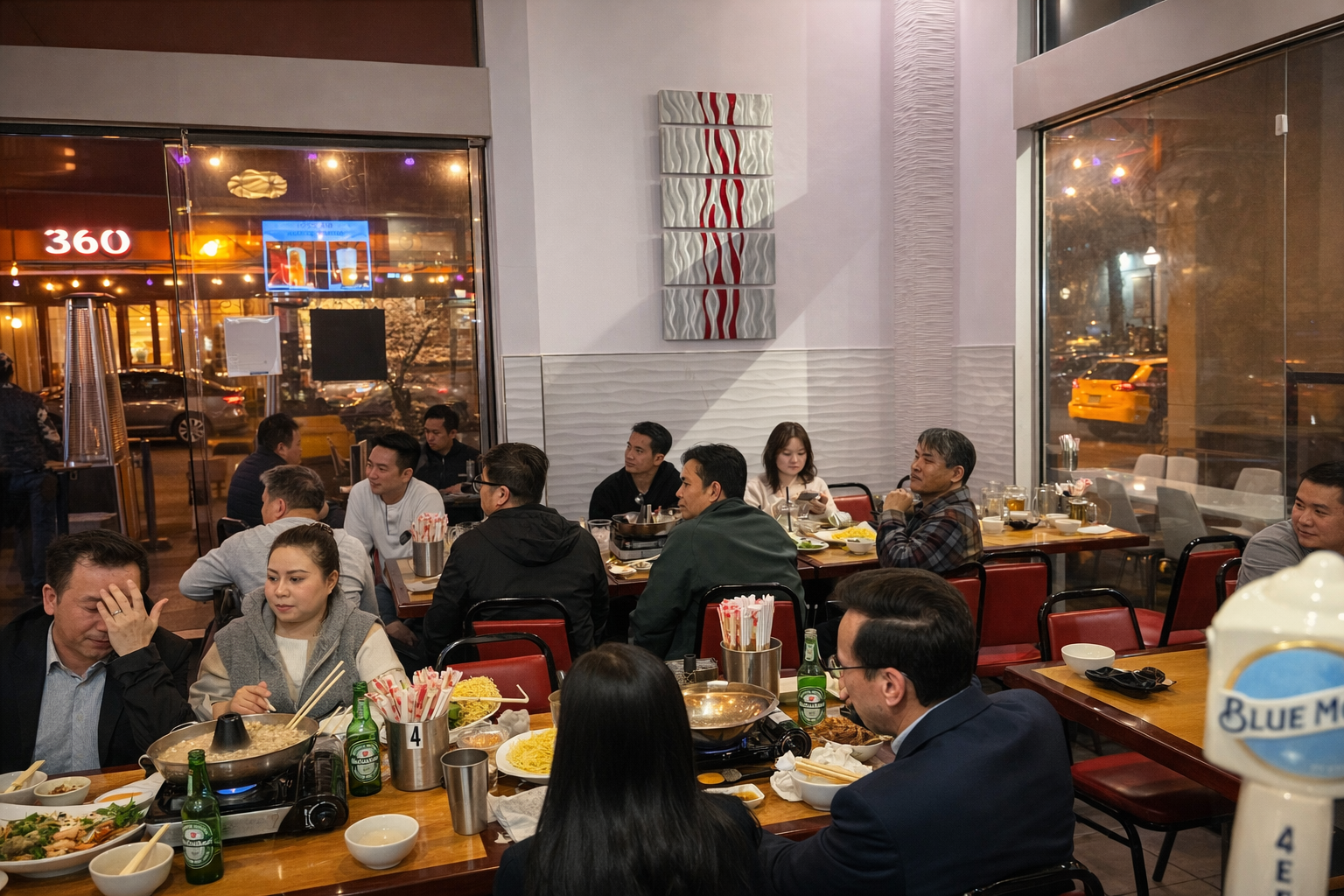 Inside dining area