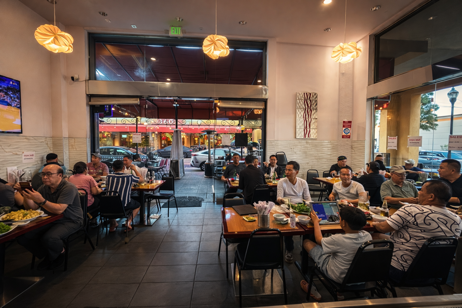Front patio dining